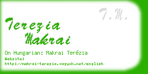 terezia makrai business card