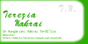 terezia makrai business card